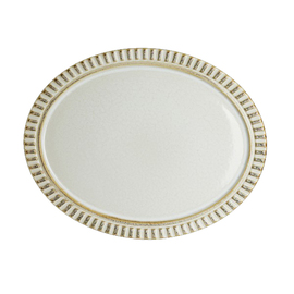 Teller ADELAIDE Porzellan oval | 343 mm x 267 mm Produktbild