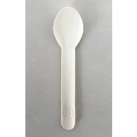 Bio-Eislöffel aus Papier weiß L 130 mm Produktbild