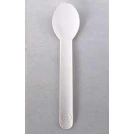 Bio-Eislöffel aus Papier weiß L 150 mm Produktbild