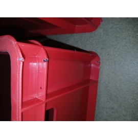 B-WARE | Fleischkiste Polyethylen rot 38 ltr  | 600 mm  x 400 mm  H 200 mm Produktbild 1 S