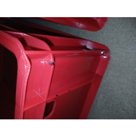 B-WARE | Fleischkiste Polyethylen rot 38 ltr  | 600 mm  x 400 mm  H 200 mm Produktbild 1 S